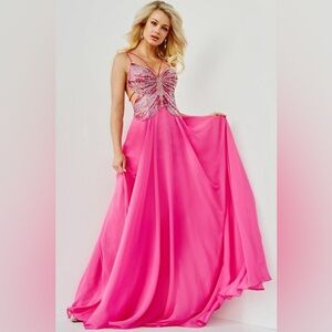 Jovani 000297 Beaded Butterfly Dress